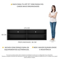 Rack TV 75" Jazz: Organize e Decore! - imagem 2