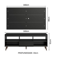 Rack e Painel TV 65” Detroit Madesa: Organize e Decore! - imagem 2