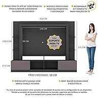 Rack com Painel TV 65" Moscou: Organize e Decore! - imagem 2