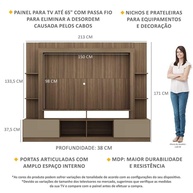 Estante TV 65" Oslo: Organize e Decore! - imagem 2