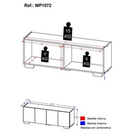Rack TV 50" 4 Portas: Organize e Decore! - imagem 2