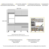 Cozinha Compacta 182cm Veneza: Organize e Decore! - imagem 2