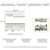 Cozinha Compacta 190cm Veneza: Organize e Decore! - imagem 2