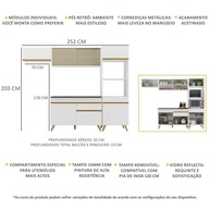 Cozinha Compacta 252cm Veneza: Organize e Decore! - imagem 2