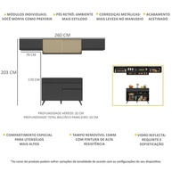 Cozinha Compacta 260cm Veneza: Organize e Decore! - imagem 2