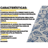 Toalha de Mesa Azul Estampada: Proteja e Decore! - imagem 2