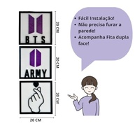 Kit Quadros BTS Army - Decore com Estilo K-pop Dorameira - imagem 4