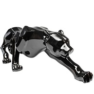Pantera Negra Maciça Estatueta de Cerâmica 37cm - Decore com Estilo e Força - imagem 2