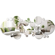 Adesivos de Parede Espelho Acrílico 32 Peças - Decore com Estilo e Brilho - imagem 1