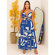 Vestido Longo Decote Argola: Elegância e Conforto - imagem 2