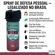 Defesa Pessoal Feminina: Spray Poly Defensor 40g - imagem 1