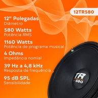 Woofer TR 580 Triton: Grave Potente e Definido! - imagem 2