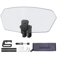 Para-brisa Universal para Moto Justech: Defletor de Vento Ajustável com Extensão e Spoiler - Mais Conforto e Segurança - imagem 1