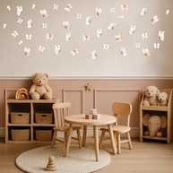 Adesivo de Parede Infantil Borboletas Aquarela - Decoração Delicada para Quarto de Bebê e Criança - imagem 4
