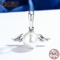 Charme Anjo Bamoer 925: Asas e Pena Delicada - imagem 2