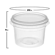 Potes Plástico 250ml: 25 Unidades para Delivery! - imagem 2