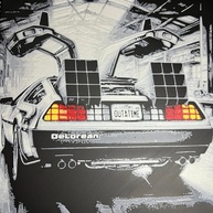 Quadro Decorativo 3D De Volta Para O Futuro - Delorean em Alto Relevo - imagem 1