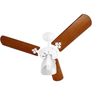 Jogo com 3 Pás Mogno Retas MDF para Ventiladores de Teto Venti-Delta - imagem 5