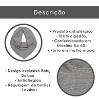 Baby Deluxe Babador Bandana com 2 Botões em Malha Penteada – Estilo e Conforto para Bebês - imagem 5