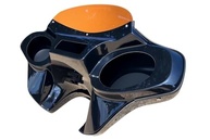 Carenagem Batwing QK Racing para Harley Softail Deluxe (1987-2017) com Para-brisa e Suporte para Alto-falante 6x9 - imagem 3