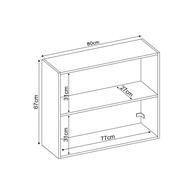 Armário Aéreo Cozinha 80cm Firenze - Demóbile - imagem 2