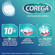 Corega Tabs: Limpeza e Clareamento para sua Dentadura - imagem 2