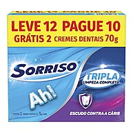 Sorriso Tripla Limpeza: Kit 12 Pastas de Dente - imagem 2