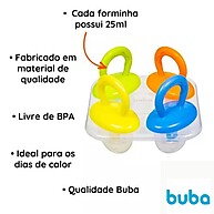 Kit Picolé Infantil Buba: Receitas Saudáveis e Alívio para a Dentição! - imagem 2