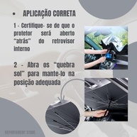 Quebra Sol Portátil Premium: Proteção UV Essencial para seu Carro | DEPARTAMENT STORE - imagem 5