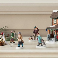 Department 56 Christmas in the City - Calçadas de Cidade Ocupada | Acessório de Vila de Porcelana Pintada à Mão - imagem 3