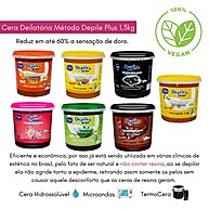Depile Plus Profissional 1,3Kg: Kit com 2 Ceras para Todos os Tipos de Pele - imagem 1