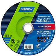 Desbaste Impecável: Disco Norton BDA600 4.1/2" - imagem 1