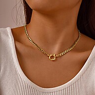 Colar Dourado Vnox: Elegância Sem Desbotar - imagem 2
