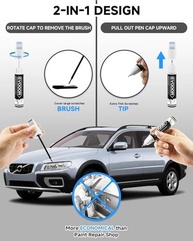 Tinta de Retoque Azul Nuvem (626) para Volvo - Caneta 2 em 1 com 2 Microaplicadores Descartáveis - imagem 3