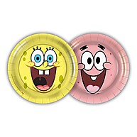 Kit Festa Bob Esponja: Pratos e Copos Descartáveis! - imagem 2