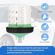 Copo de Pistola de Pintura Descartável 600 ml - Pacote com 10 Unidades para HVLP e Tintas Automotivas - imagem 5