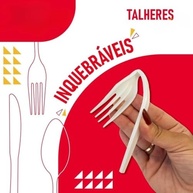 Talher Garfo e Faca Inquebrável Descartável Premium – Kit Completo para Churrasco e Festas (Branco) - imagem 4