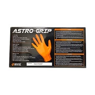 SAS Safety 66573 Astro Grip Luva Descartável de Nitrilo Sem Pó, Grande, Pacote com 100, Laranja - imagem 4