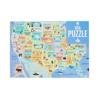 Quebra-Cabeça dos EUA 1000 Peças com Pôster Ilustrado - Descubra os 50 Estados Americanos e Atrações Turísticas - imagem 1