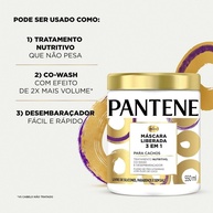 Pantene Cachos 3 em 1: Nutrição, Volume e Desembaraço - imagem 2