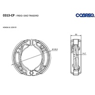 Lona de Freio Traseiro Cobreq para CRF 150, XR 200 e XLX 250: Segurança e Desempenho para Sua Moto - imagem 3
