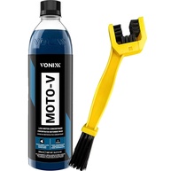 Kit Moto-V Shampoo Desengraxante Vonixx 500ml + Escova Corrente Detailer: Limpeza Profissional para Sua Moto! - imagem 1