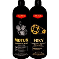 Kit Essencial para Moto: Desengraxante Foxy + Renovador de Motor Motux Razux 1L - imagem 1