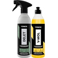 Shampoo Automotivo Desengraxante Neutro V-Mol 500ml + Delet 500ml Vonixx: Limpeza Profunda para Seu Carro - imagem 2