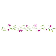 Stencil de Acetato para Pintura - 195 Papoulas | Design Elegante 04 x 30 cm - imagem 1