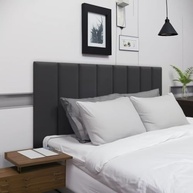 Cabeceira Cama Box Queen 8 Módulos Estofada Modular 60x20 cm - Design Moderno e Conforto Total (Preto) - imagem 4