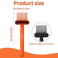 Ferramenta de Limpeza de Escova de Cabelo 2 em 1 - Design Ergonômico e Versátil para Casa e Salão - imagem 4
