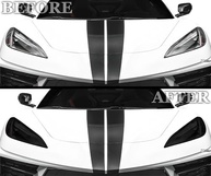 Kit PPF Fumaça Escura para Faróis do Chevrolet Corvette C8 2020-2025 | Design Pré-Cortado Premium - imagem 4