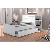 Bicama Baú Solteiro com 2 Gavetas Iris J&Móveis - Design Moderno e Praticidade - imagem 1