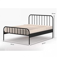 Cama Casal Tubular Julia Espresso Móveis - Design Moderno e Conforto Duradouro - imagem 3